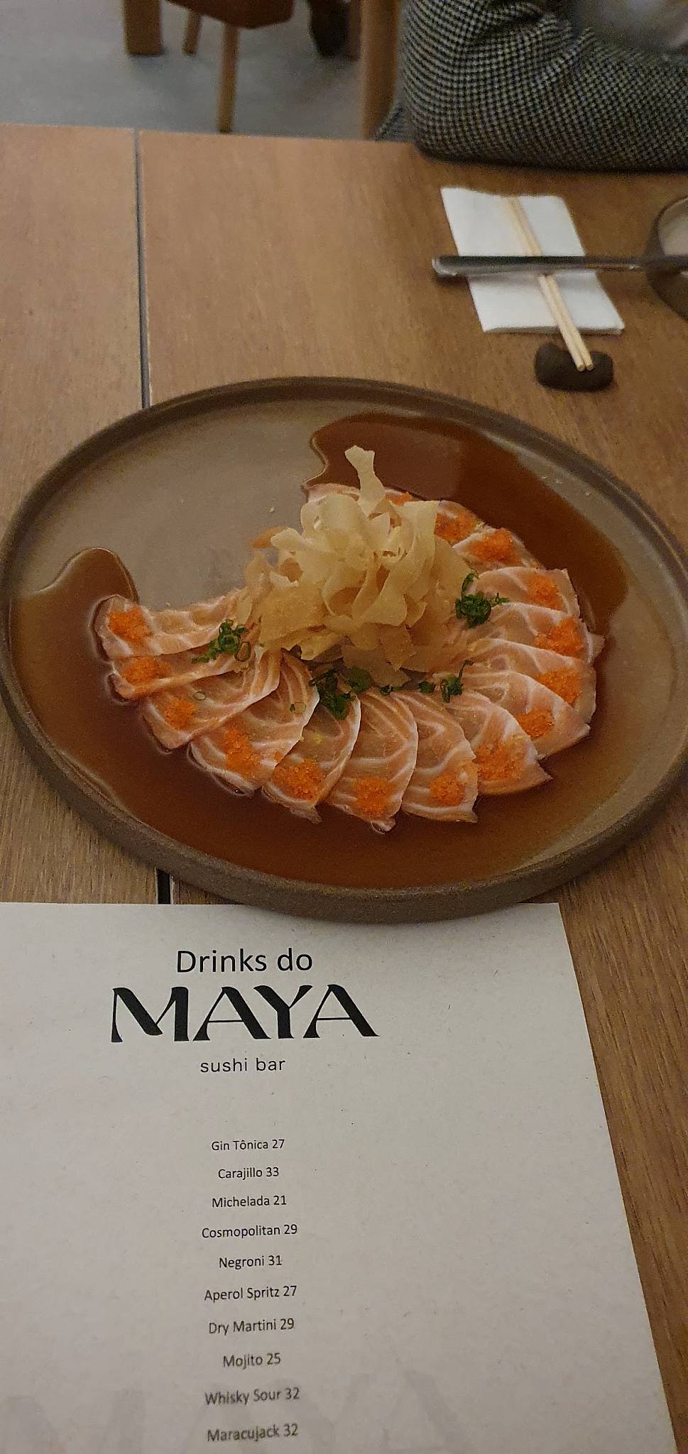 Maya Sushi Bar cardápio