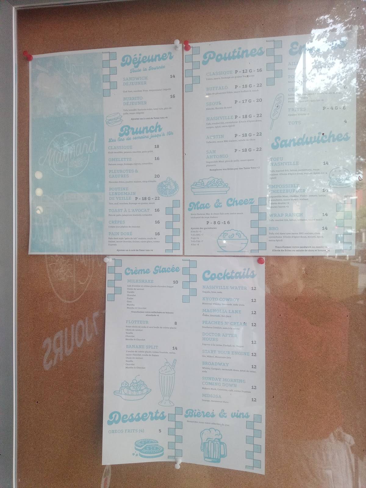 Menu de Maynard