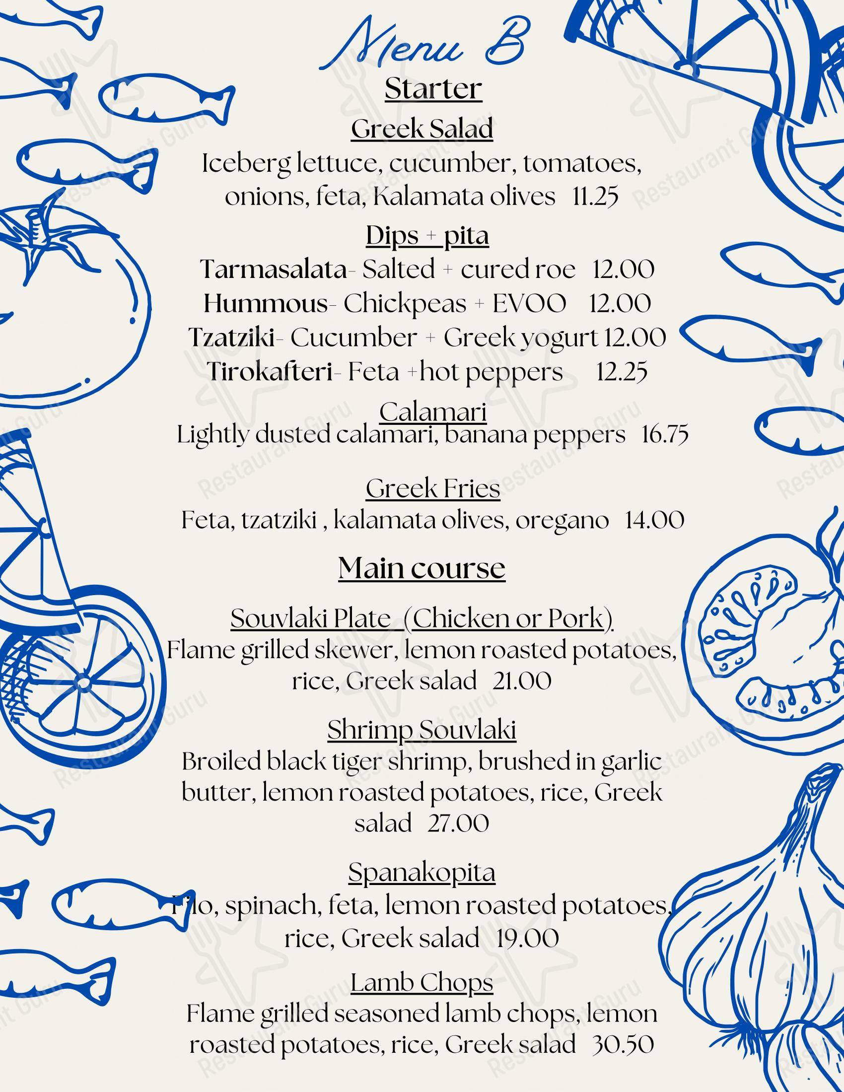 Mediterraneo Greek Family Restaurant dans Waterloo - Детское