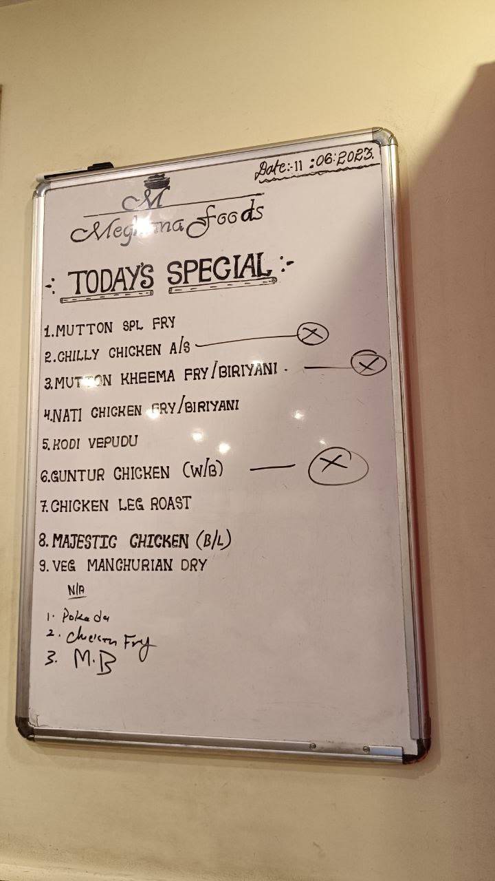 Menu At Meghana Foods - Koramangala, Bengaluru, 124