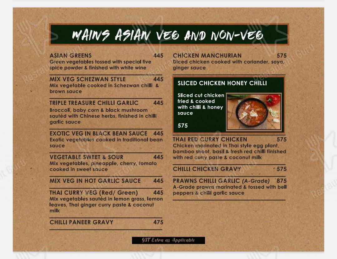 Melting Pot Restaurant by Hotel Harmony Inn menu