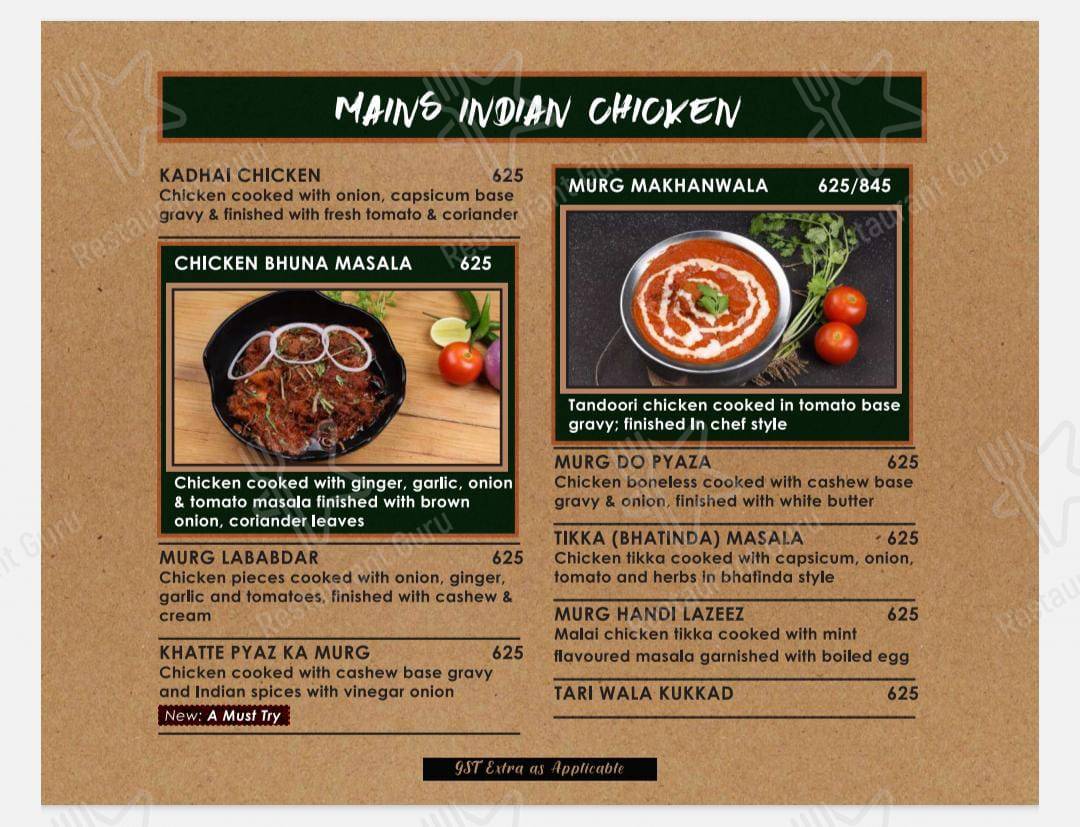 Melting Pot Restaurant by Hotel Harmony Inn menu