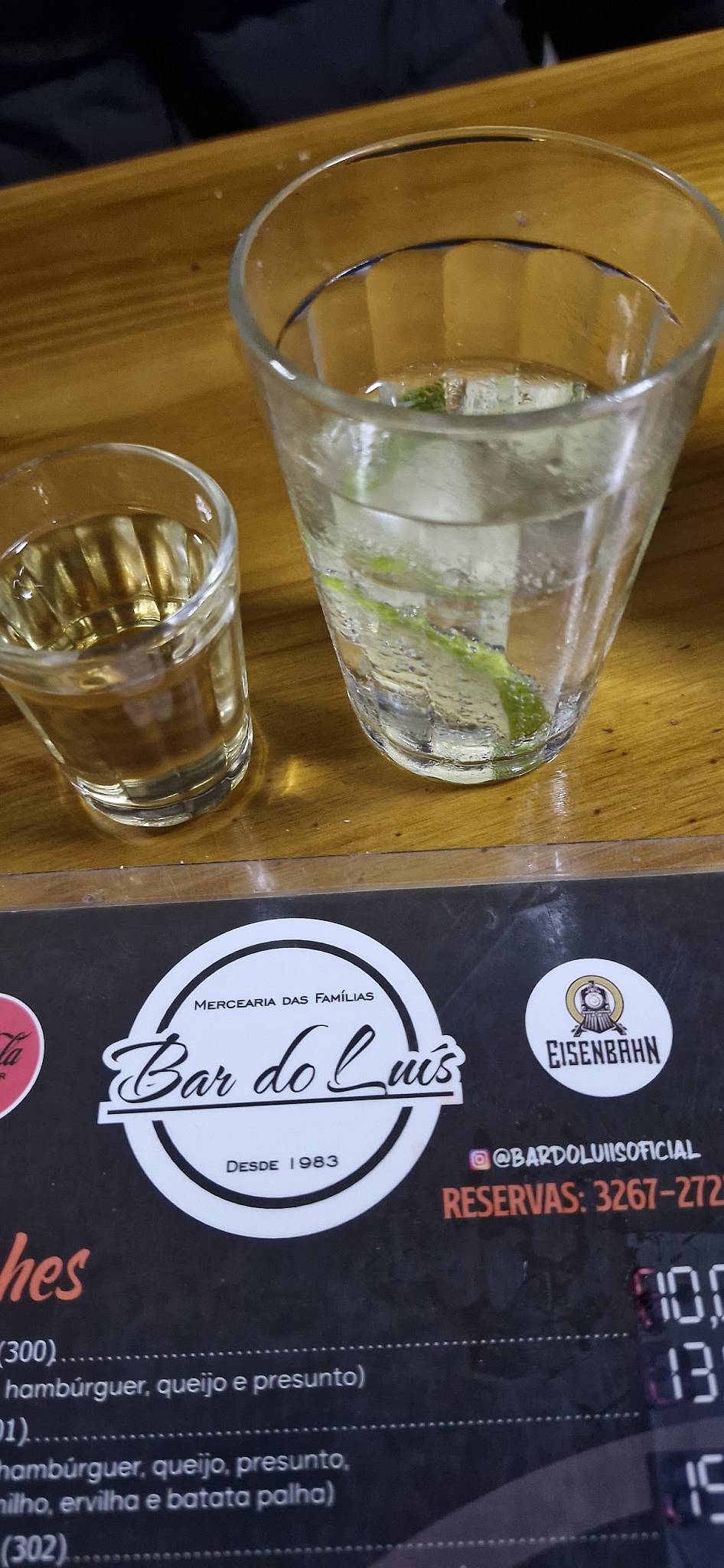 Mercearia das Famílias - Bar do Luís cardápio