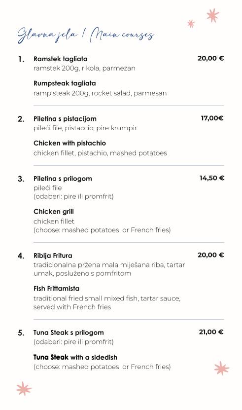 Menu di Merlin Bistro 