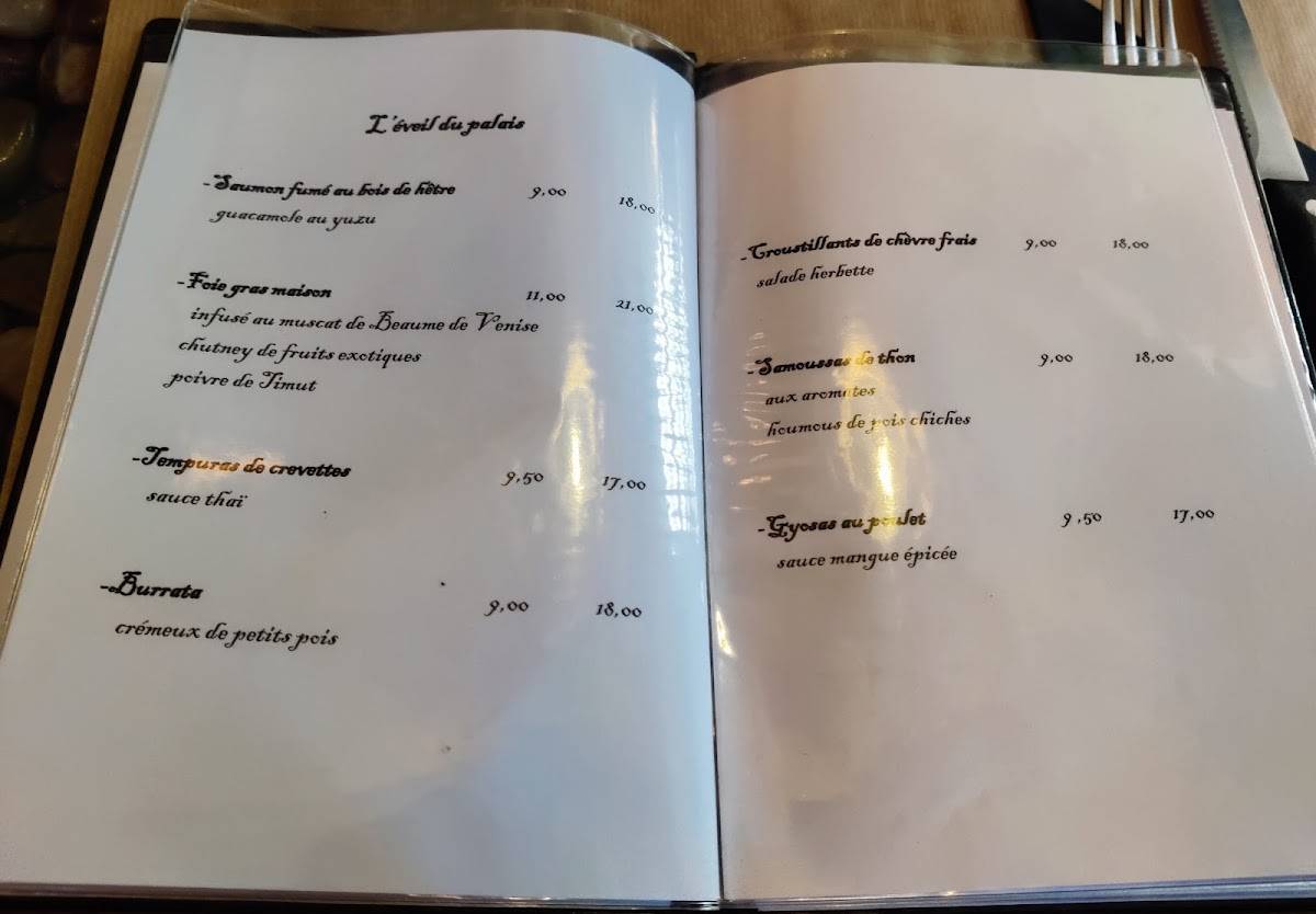 Menu de La Jeep
