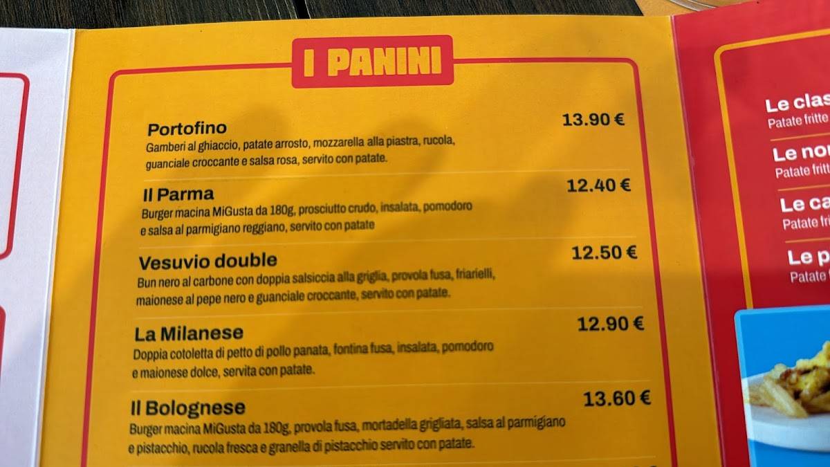 Menu di MiGusta - Roma (Eur) 