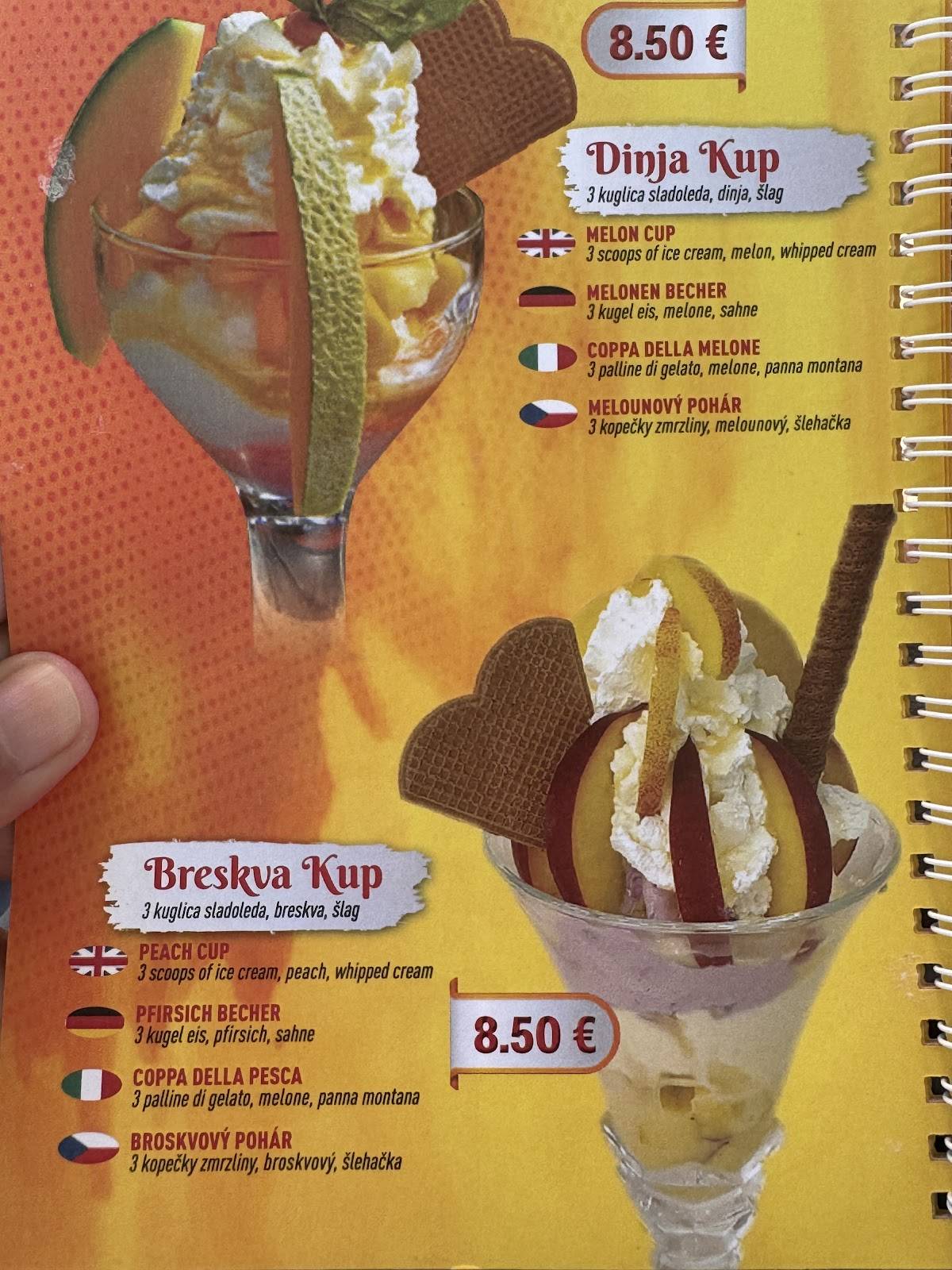 Menu di Miki Ice Cream Shop and Cafe 