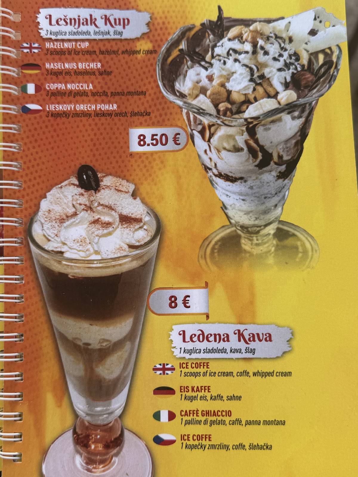 Menu di Miki Ice Cream Shop and Cafe 