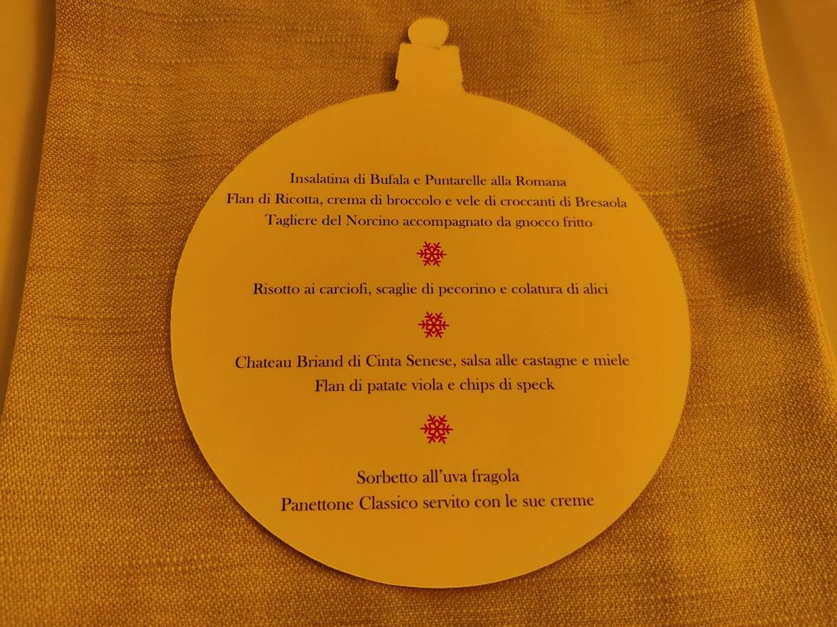Menu di Ristorante Controvento Enoteca del Gusto 