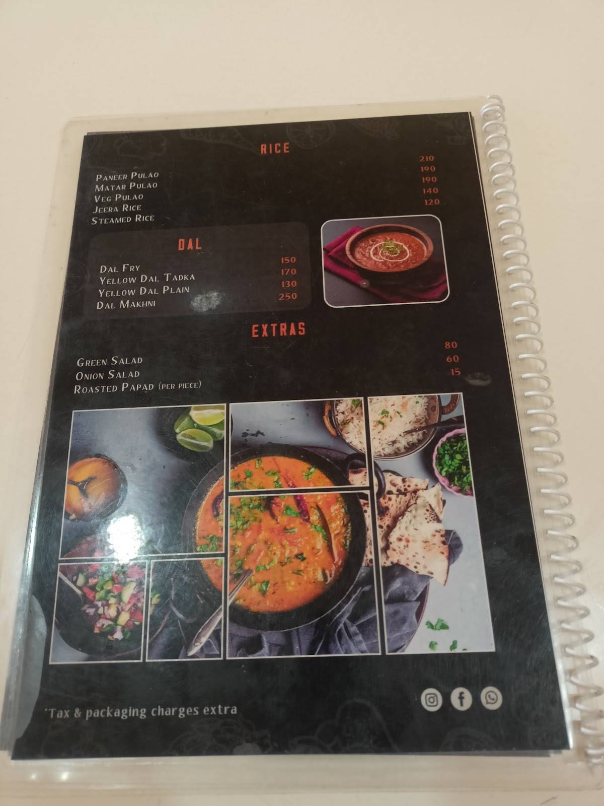 Mithaas menu