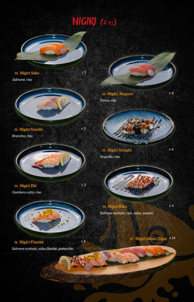 Menu di Miyako Sushi Restaurant 