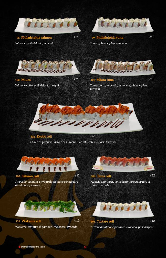Menu di Miyako Sushi Restaurant 