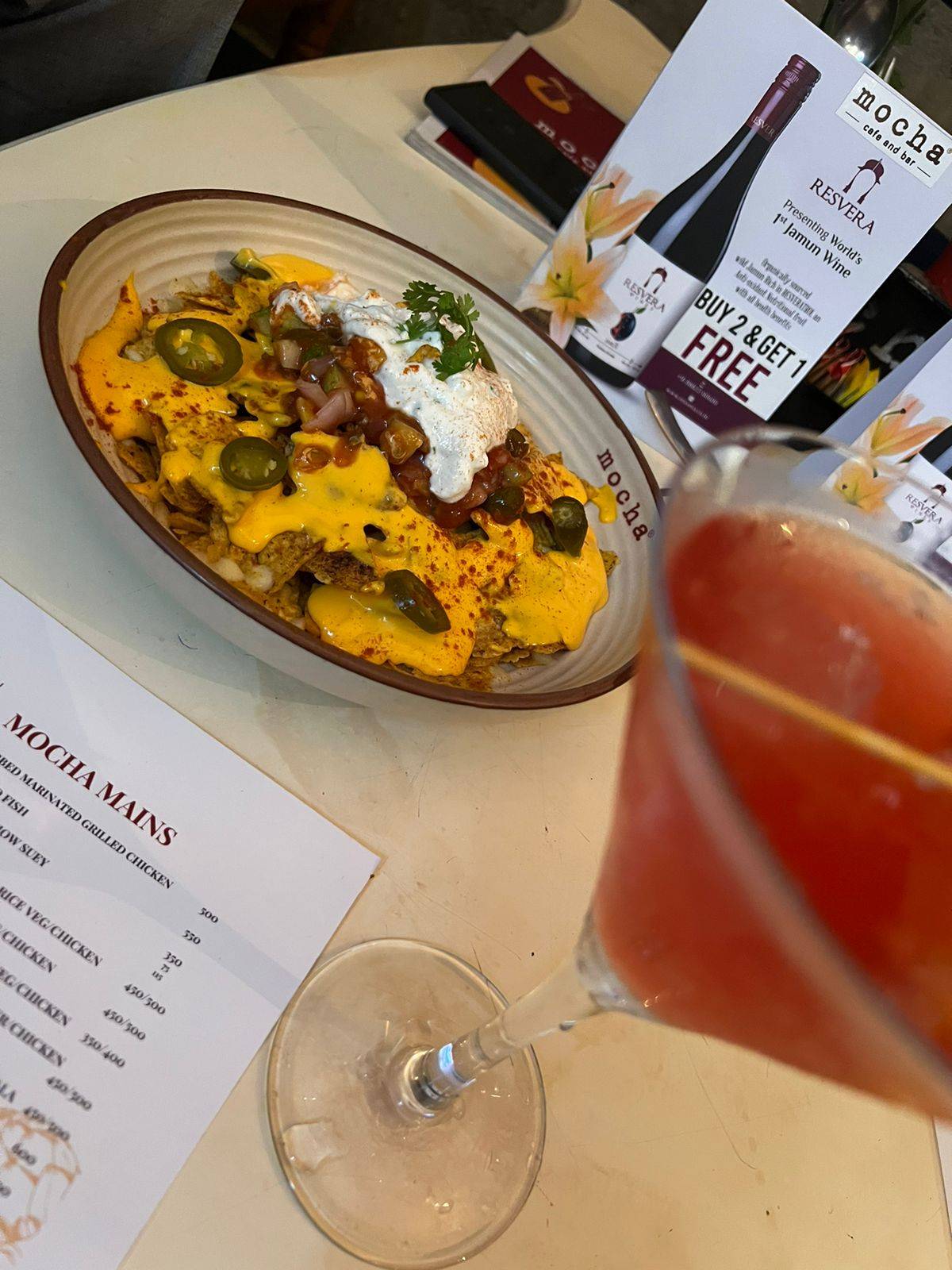 Mocha Cafe & Bar menu