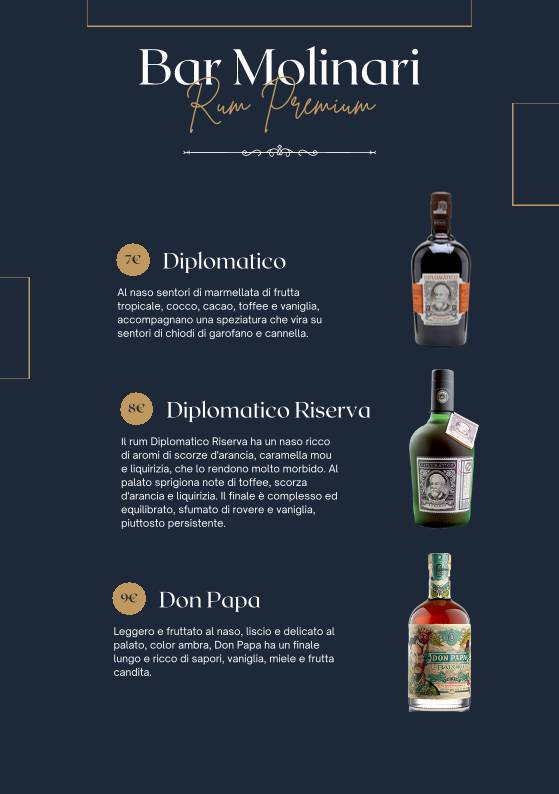 Menu de Bar Molinari