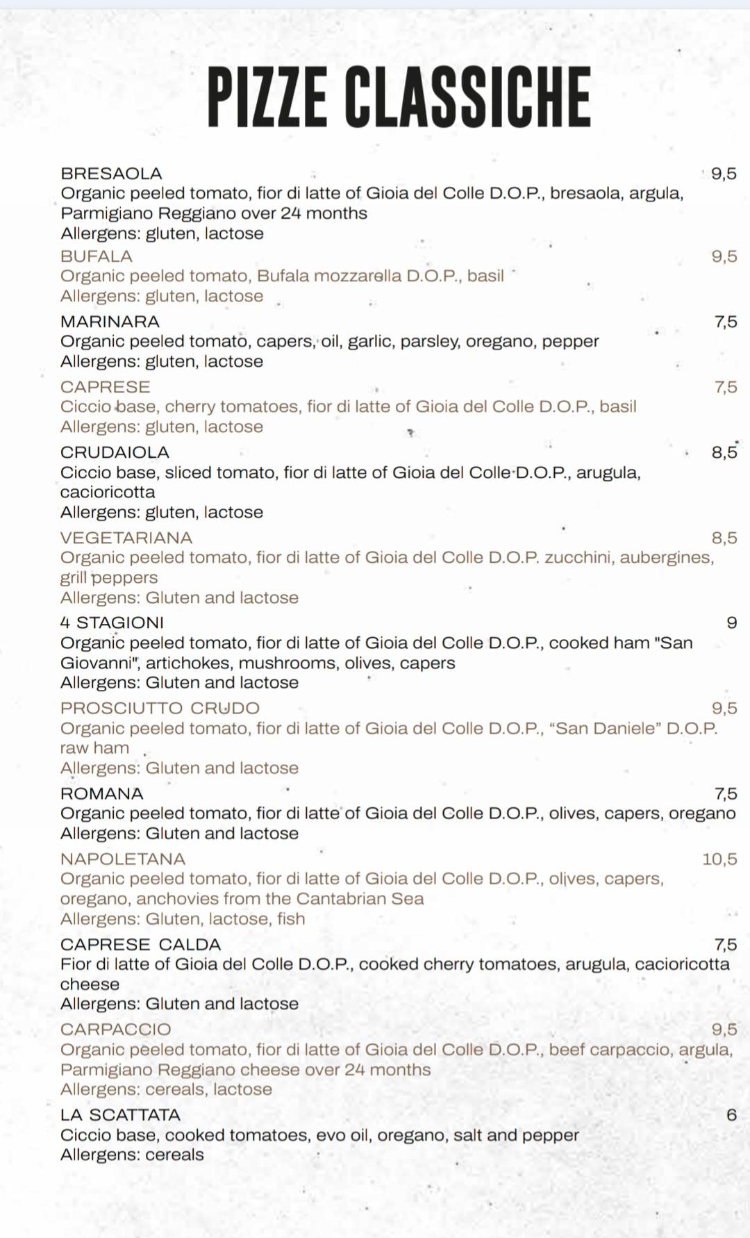 Menu di Chinè 