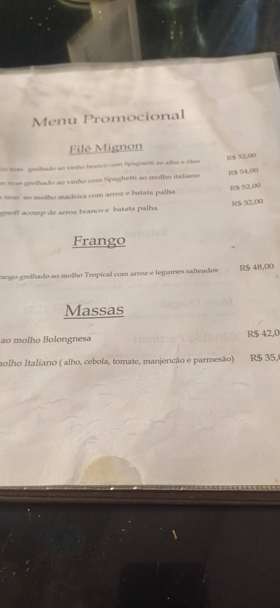 Café das Artes cardápio