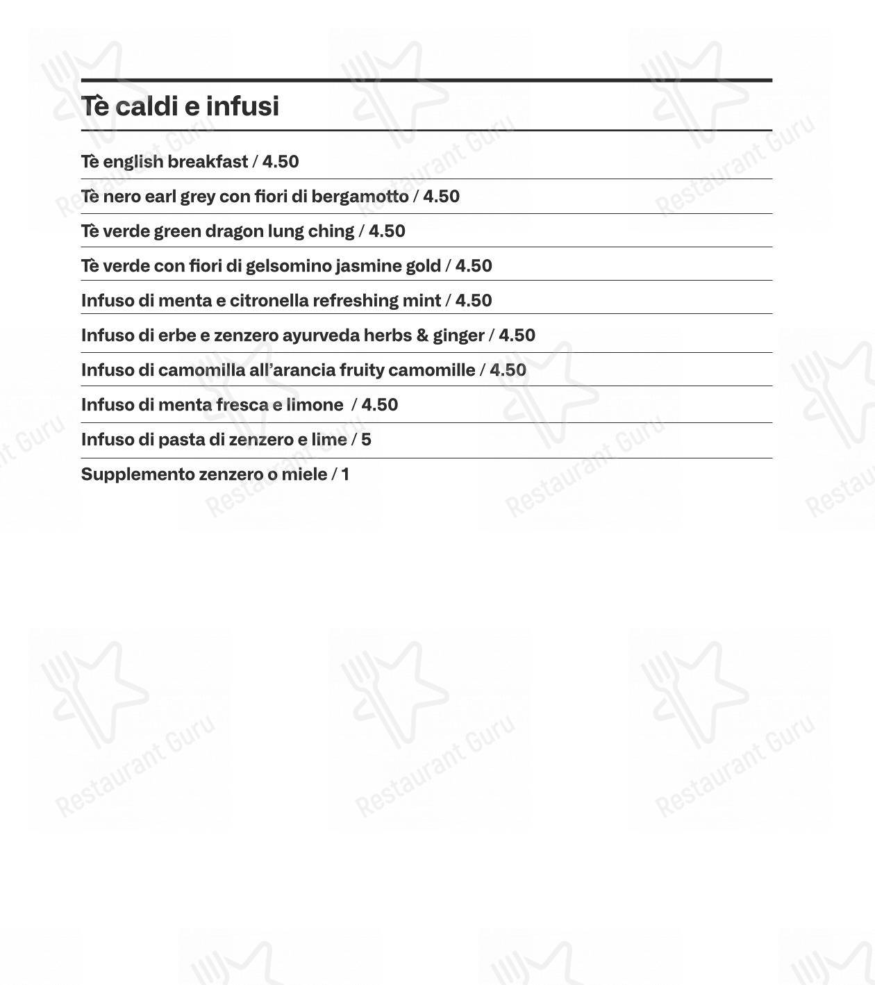 Основное меню per Movie Restaurant & Lounge in Locarno