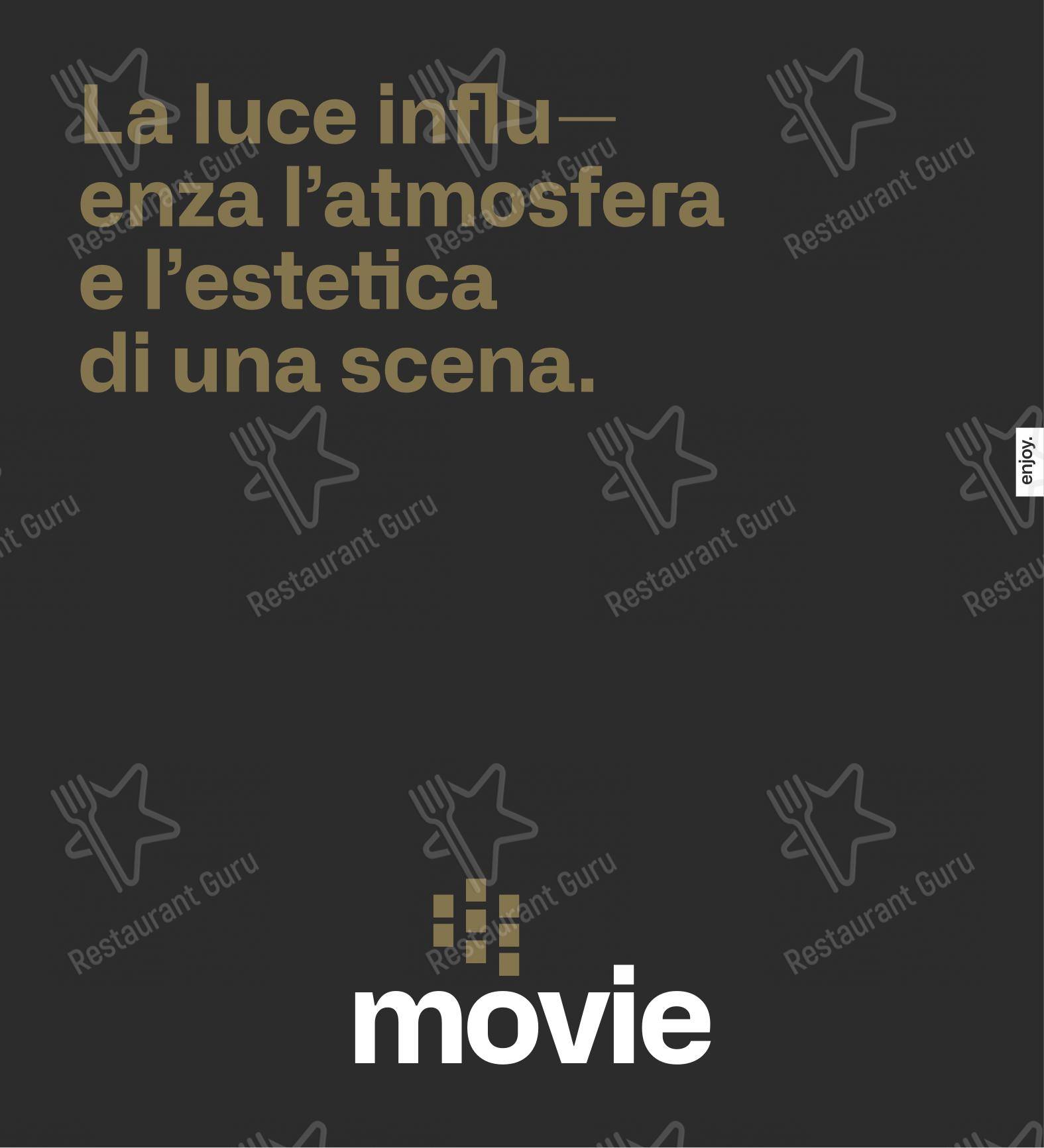 Menu bar per Movie Restaurant & Lounge in Locarno