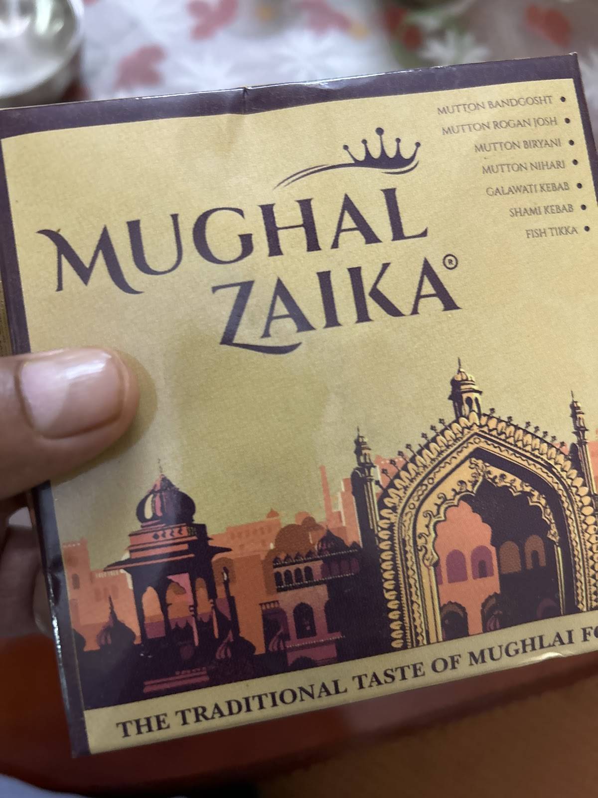 Mughal Zaika menu
