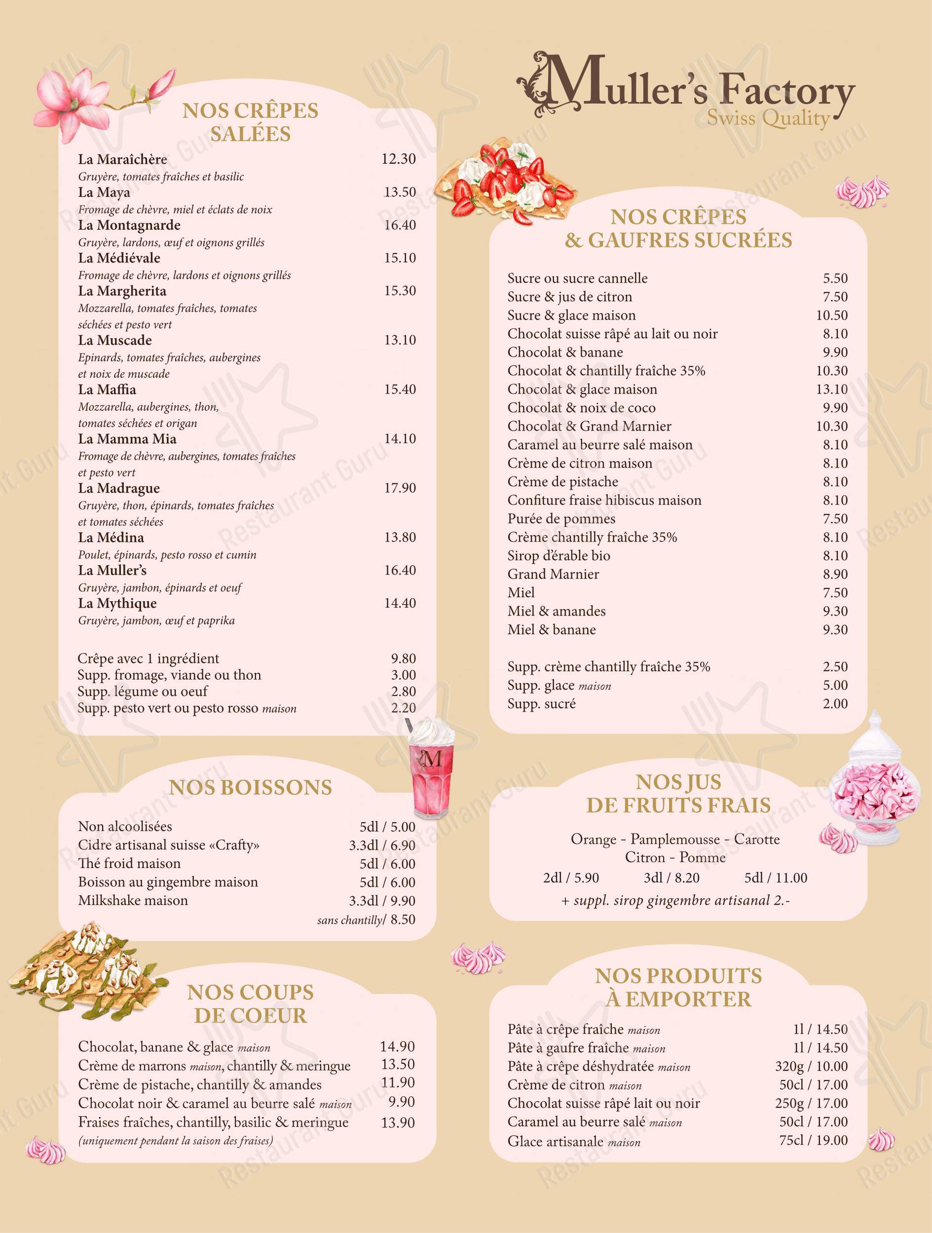 Menu di Muller's Factory - Основное меню