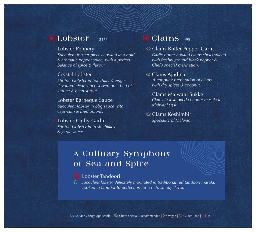 Somethings Fishy Restaurant menu