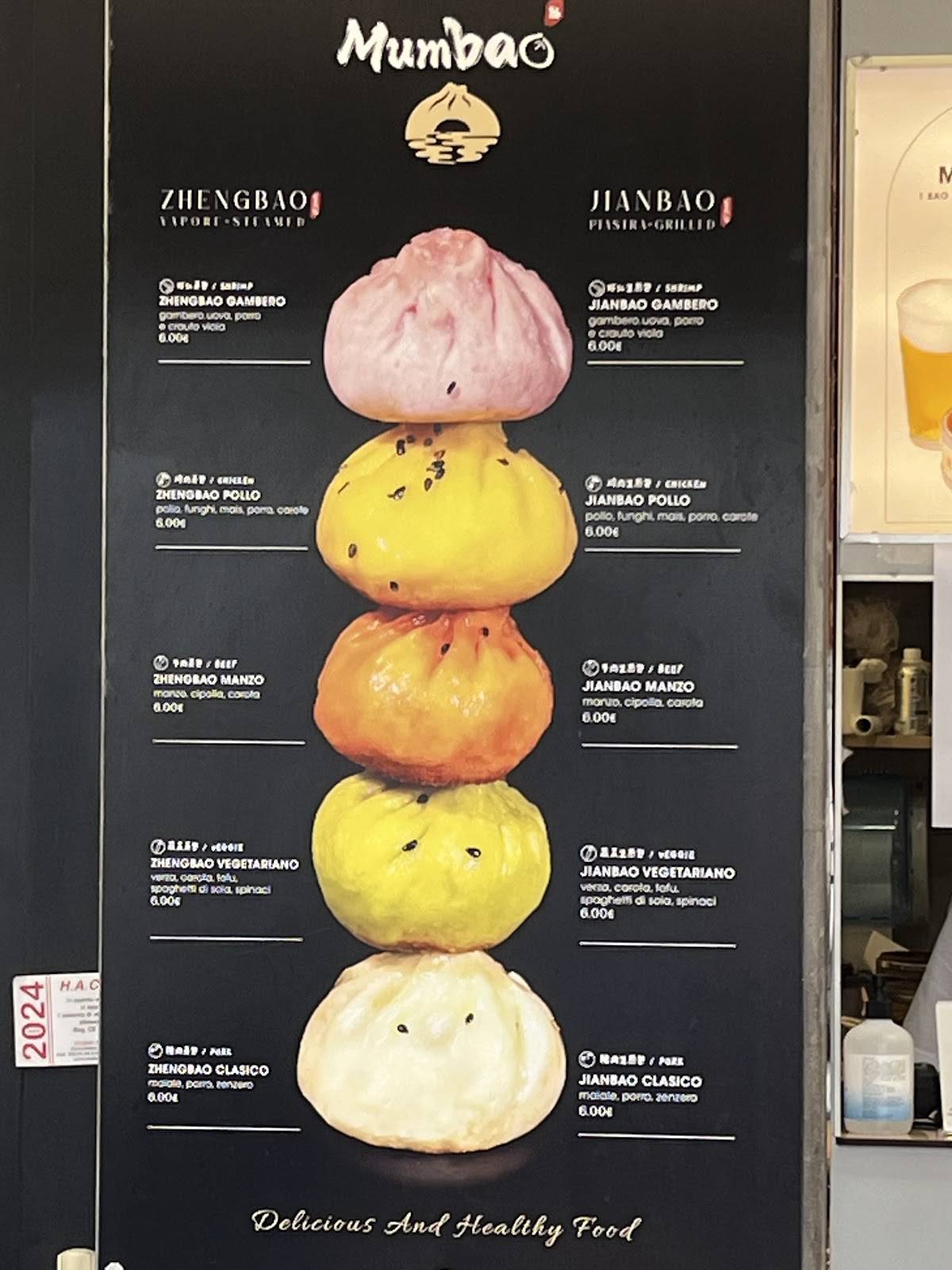 Menu di Mumbao 