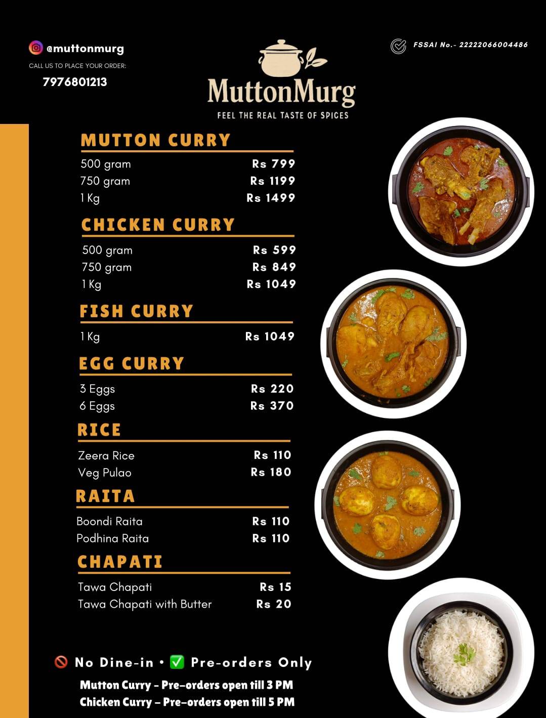 Muttonmurg menu