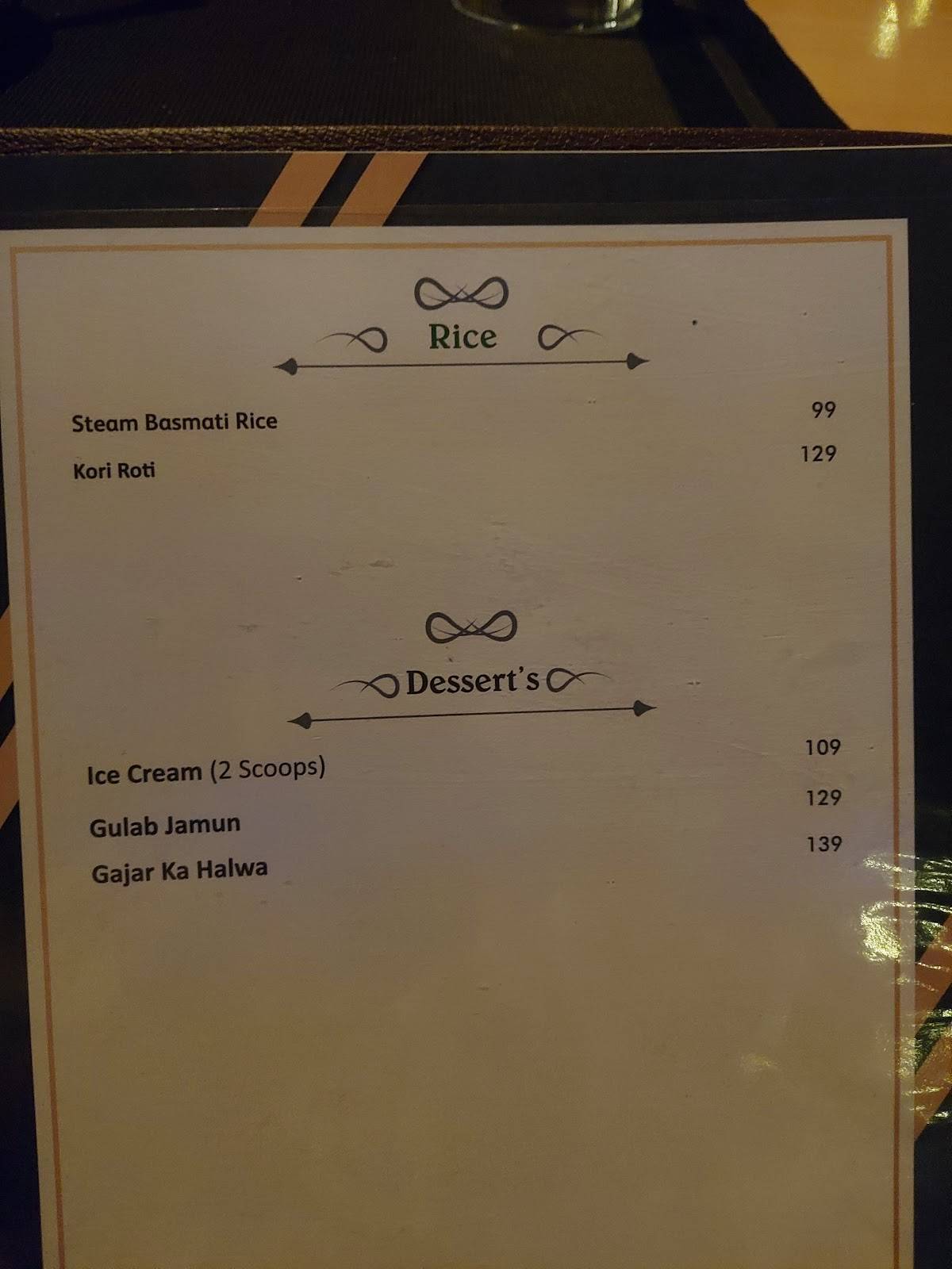 Menu at My Big Daddy's Kitchen, Mysore, Mysuru