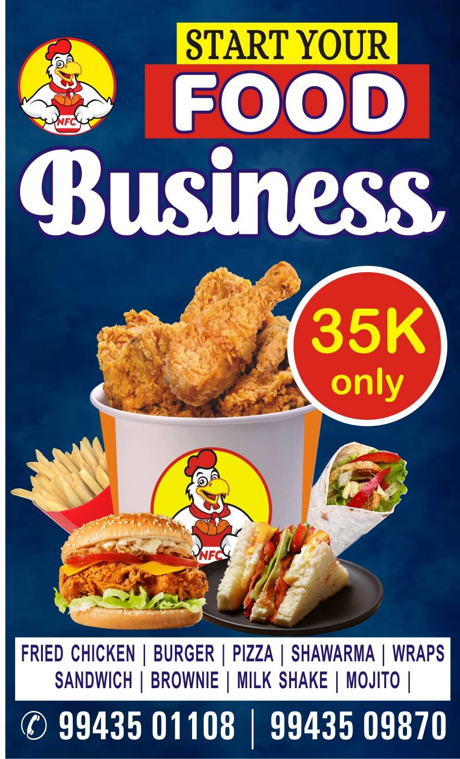 NFC Fried Chicken menu