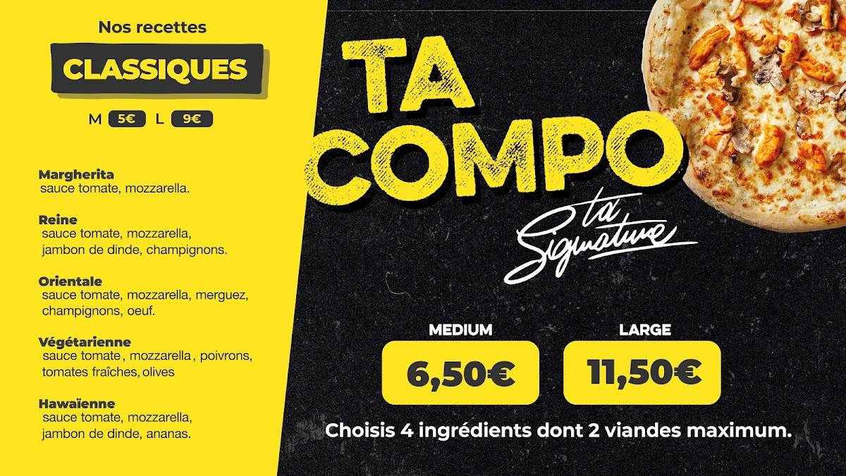 Menu au Five Pizza Original Nancy restaurant, Nancy