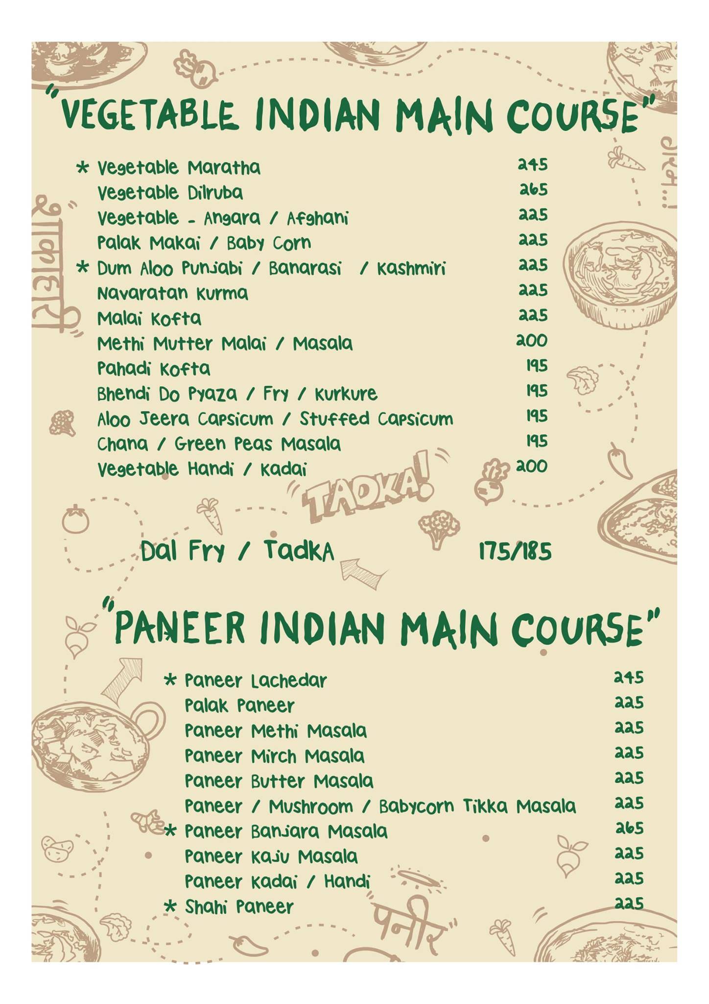 Nandan Pure Veg Restaurant menu