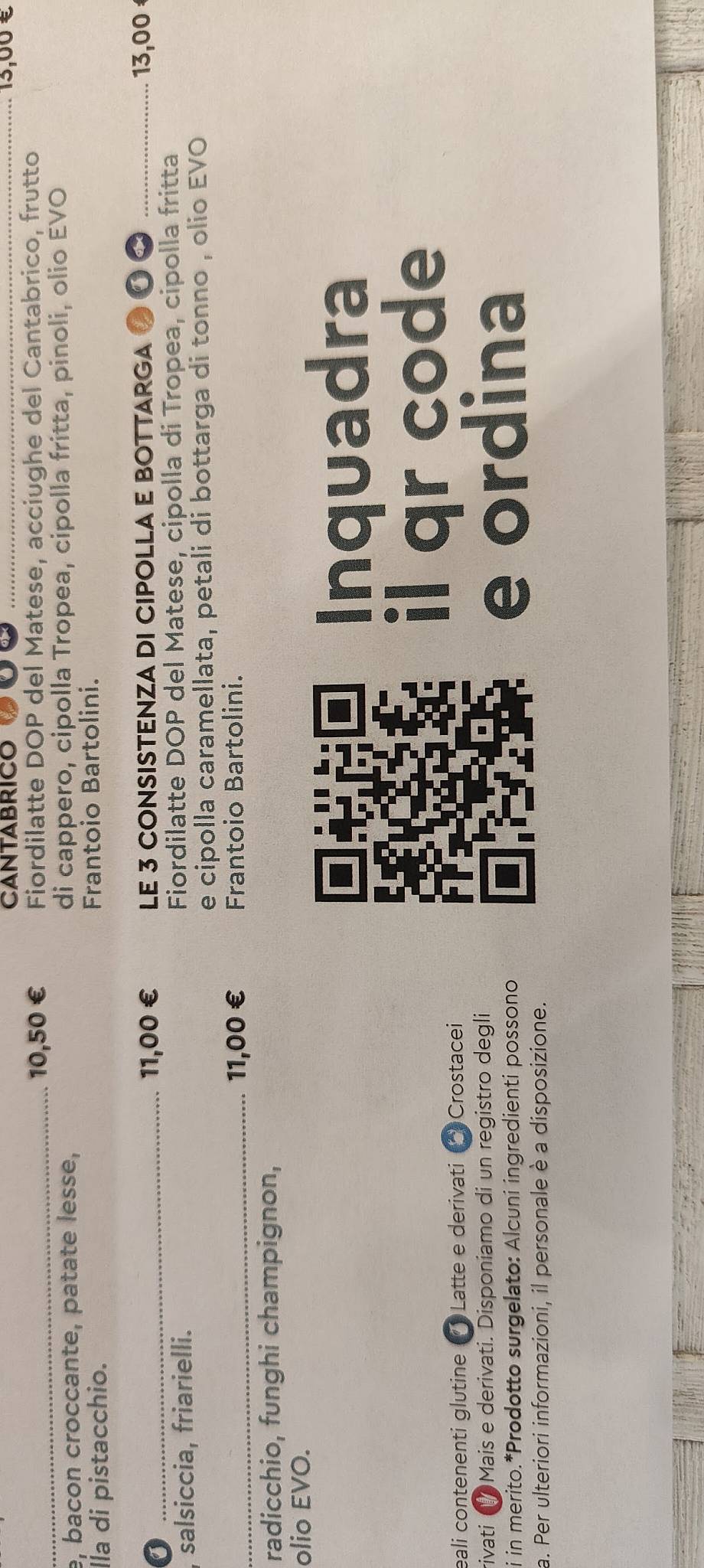 Menu di Pizzeria Napulé Viserba 