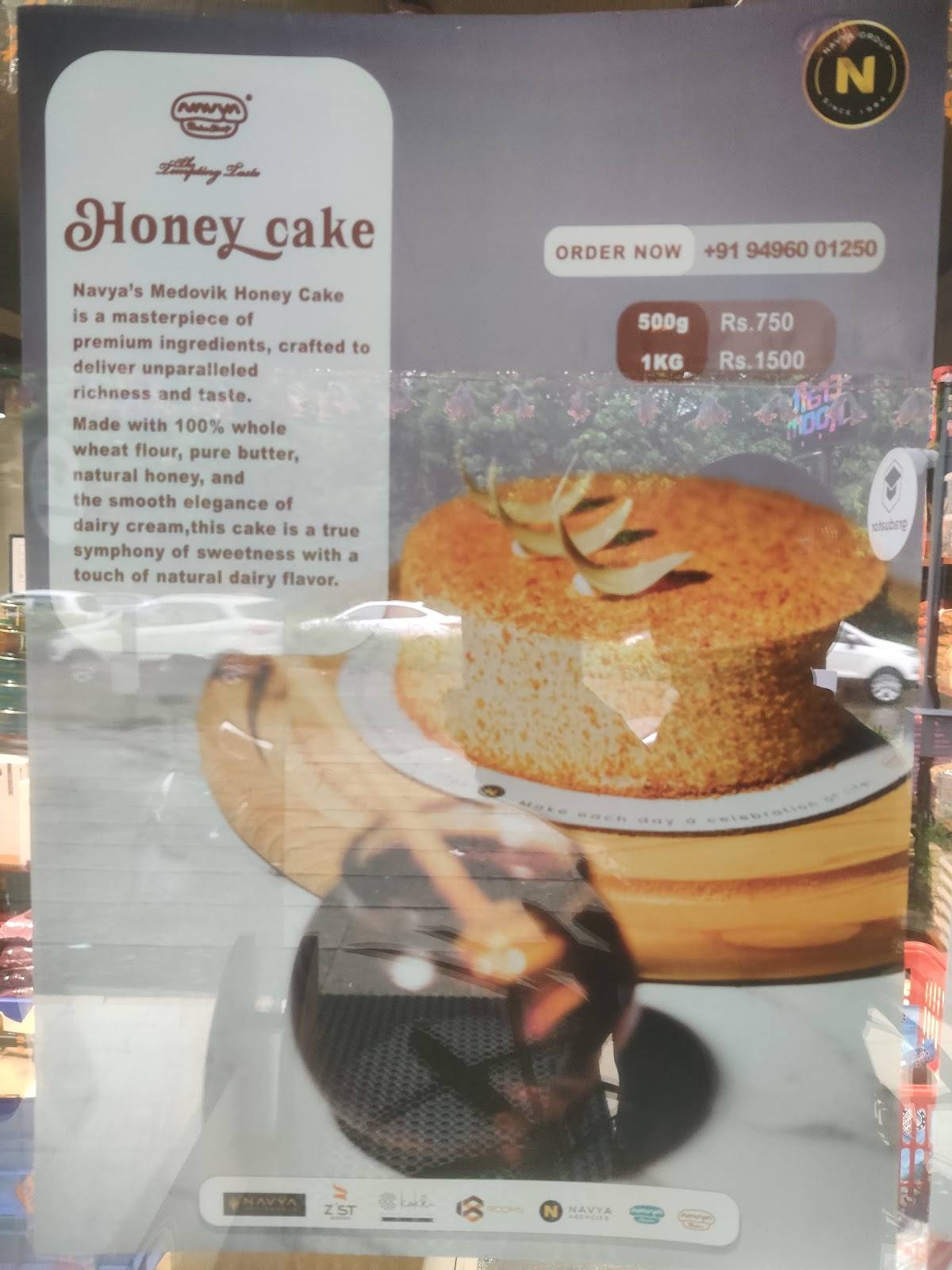 Navya Bakeshop, Kalamassery menu