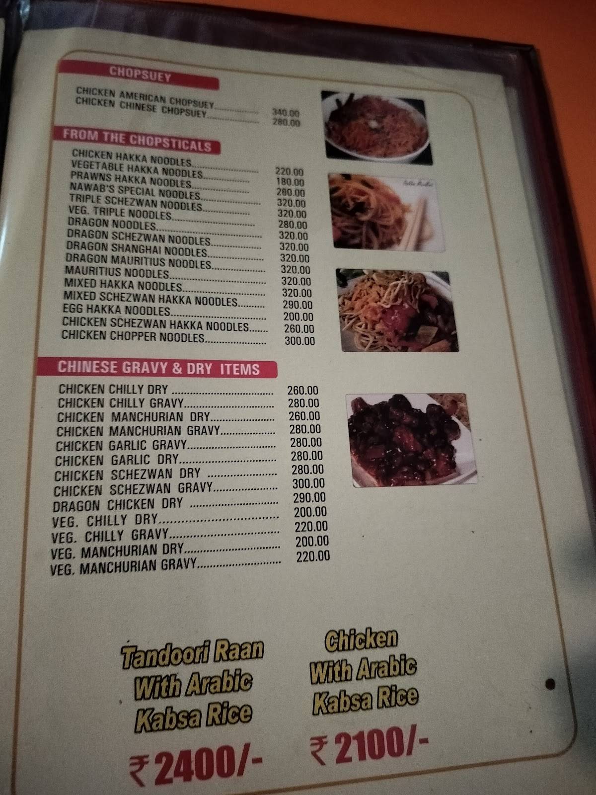 Nawab's Kitchen menu