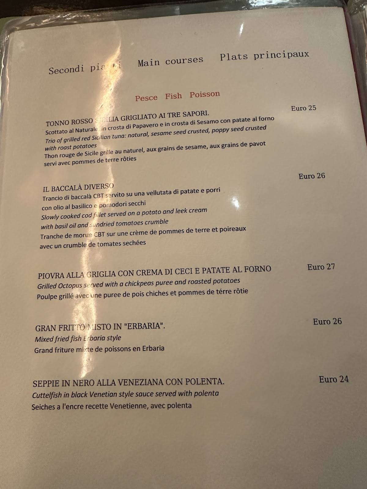 Menu de Nevodi