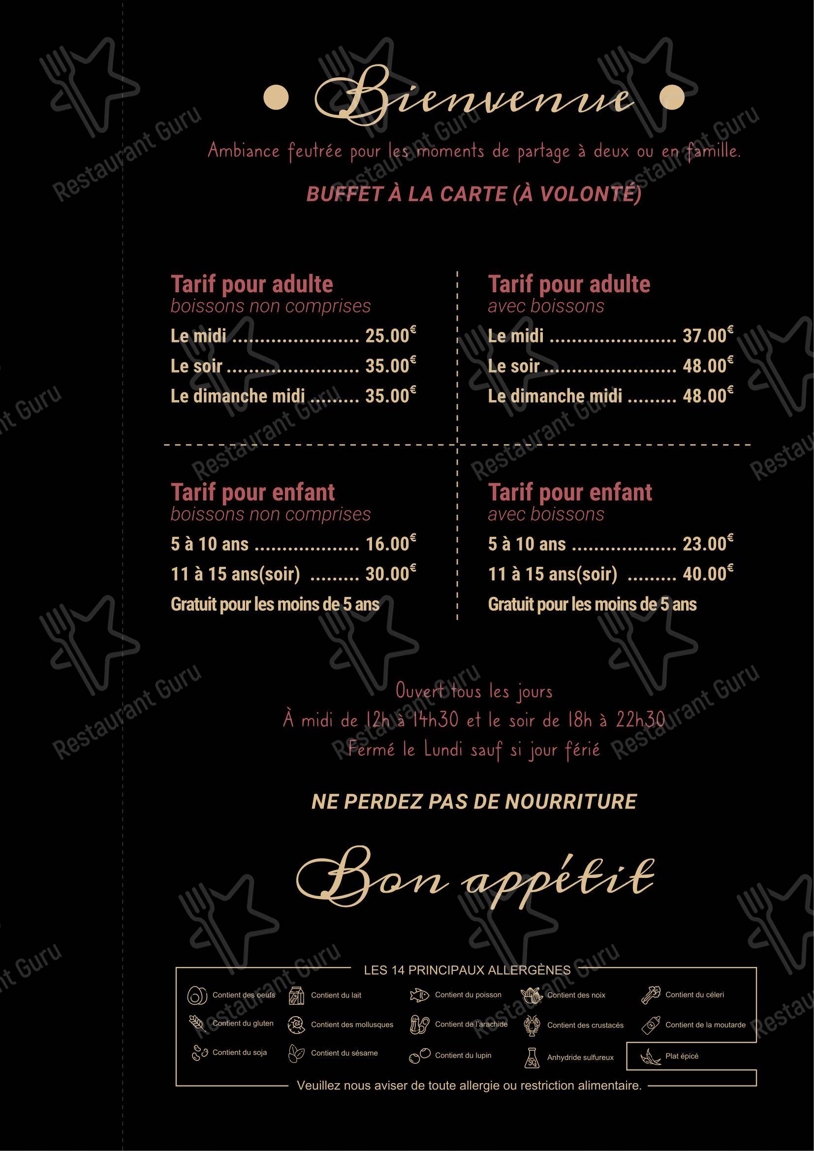 New Asia dans Tubize - Menu