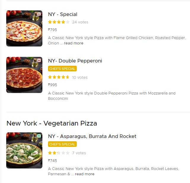 ENSO - Sourdough Pizza by Nomad - Malviya Nagar menu