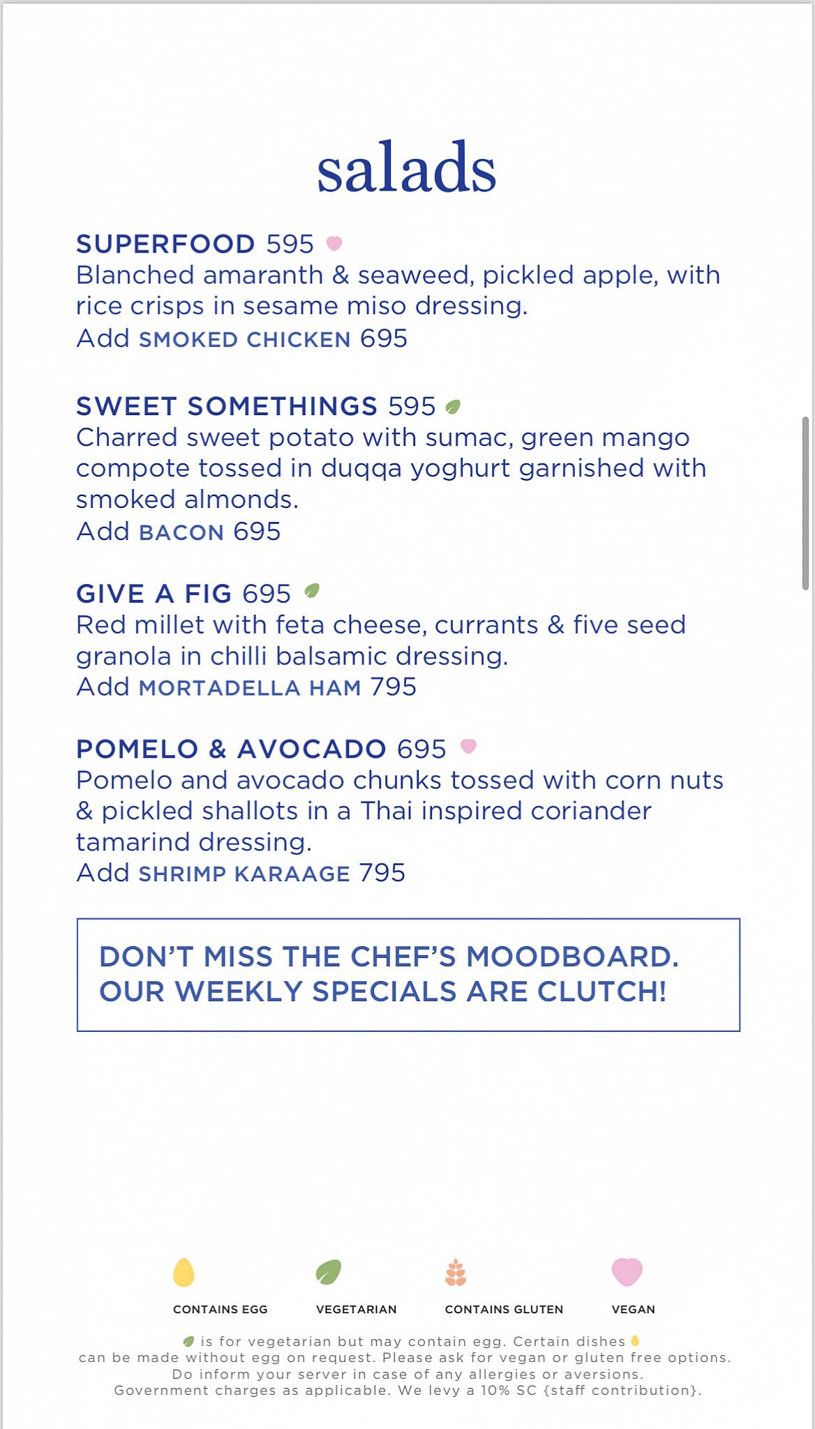 The Grammar Room menu