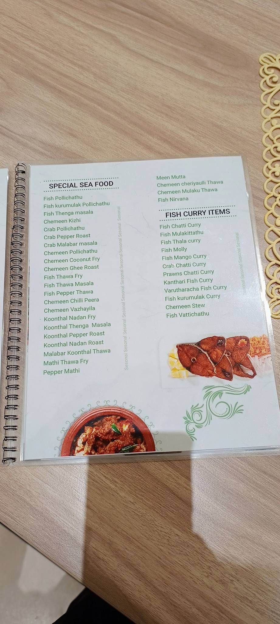 New Idam kitchen Palakkad menu