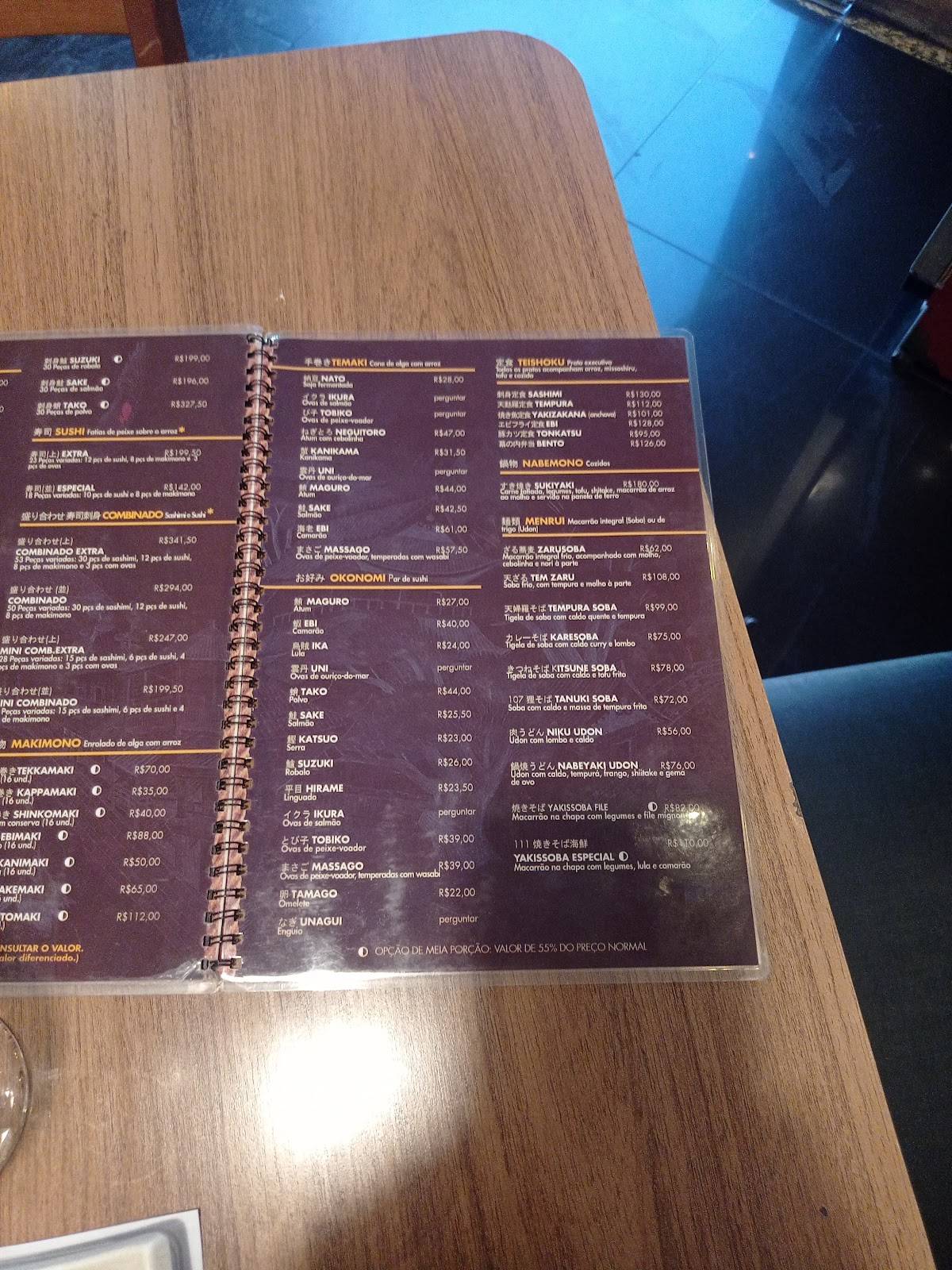 Restaurante New Koto cardápio
