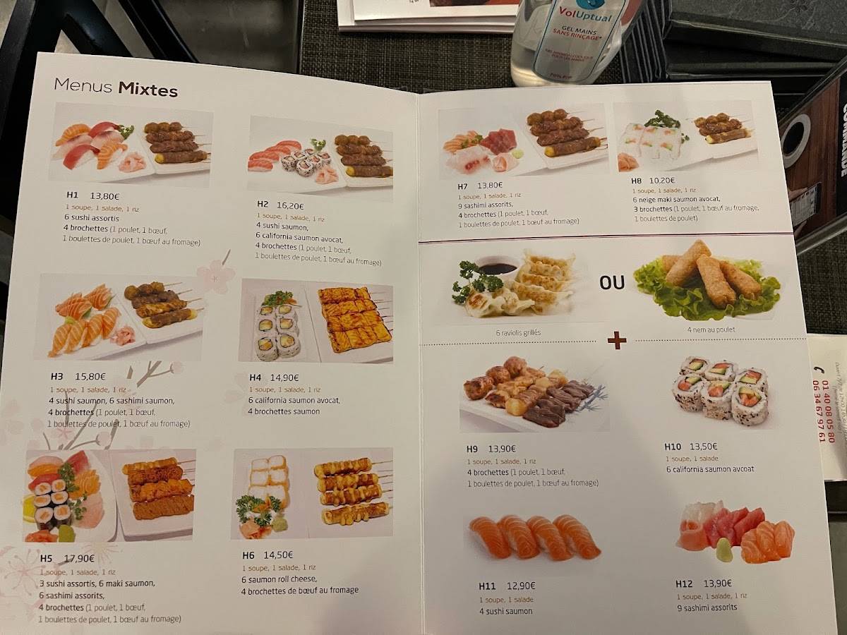 Menu de New Susama