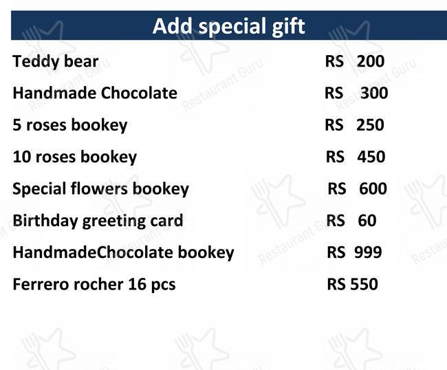 NIKHIL BAKERY menu
