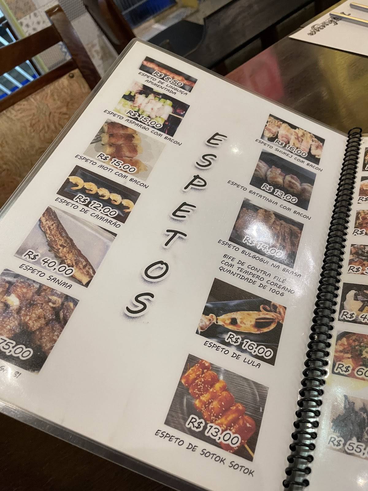 Nikuya Espetos & Korean Food cardápio