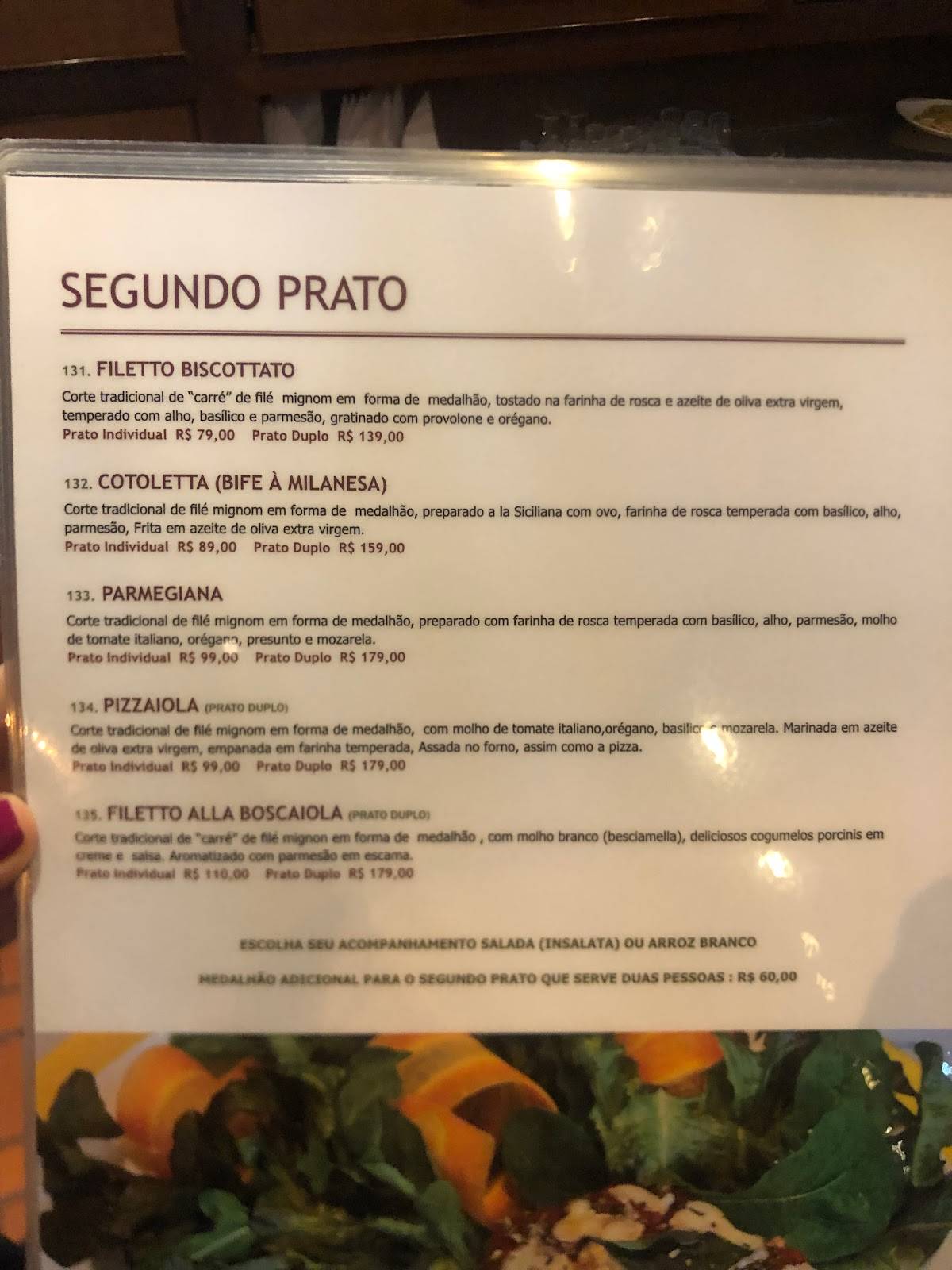 Ninny cardápio