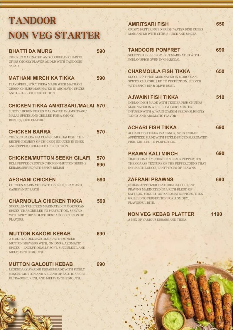 Curry Crown menu