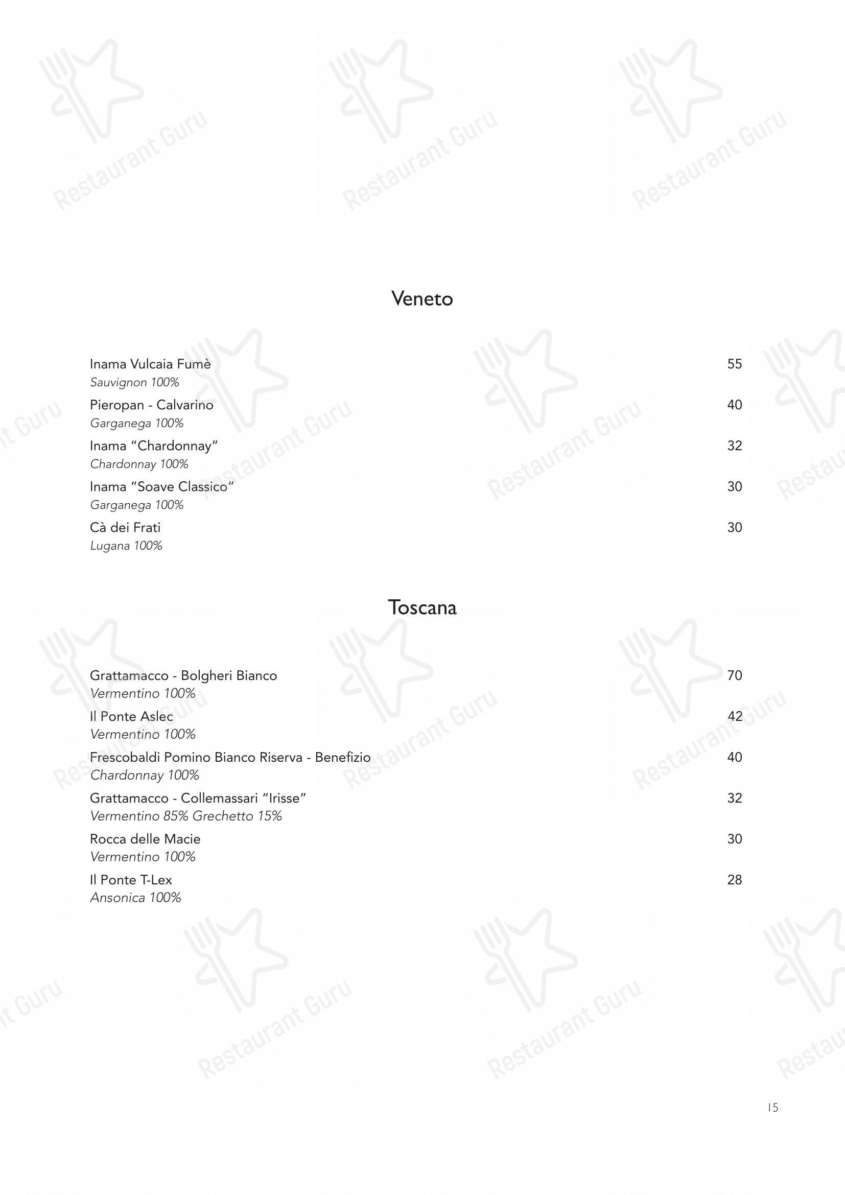 Menu bar per Nojo in Roma