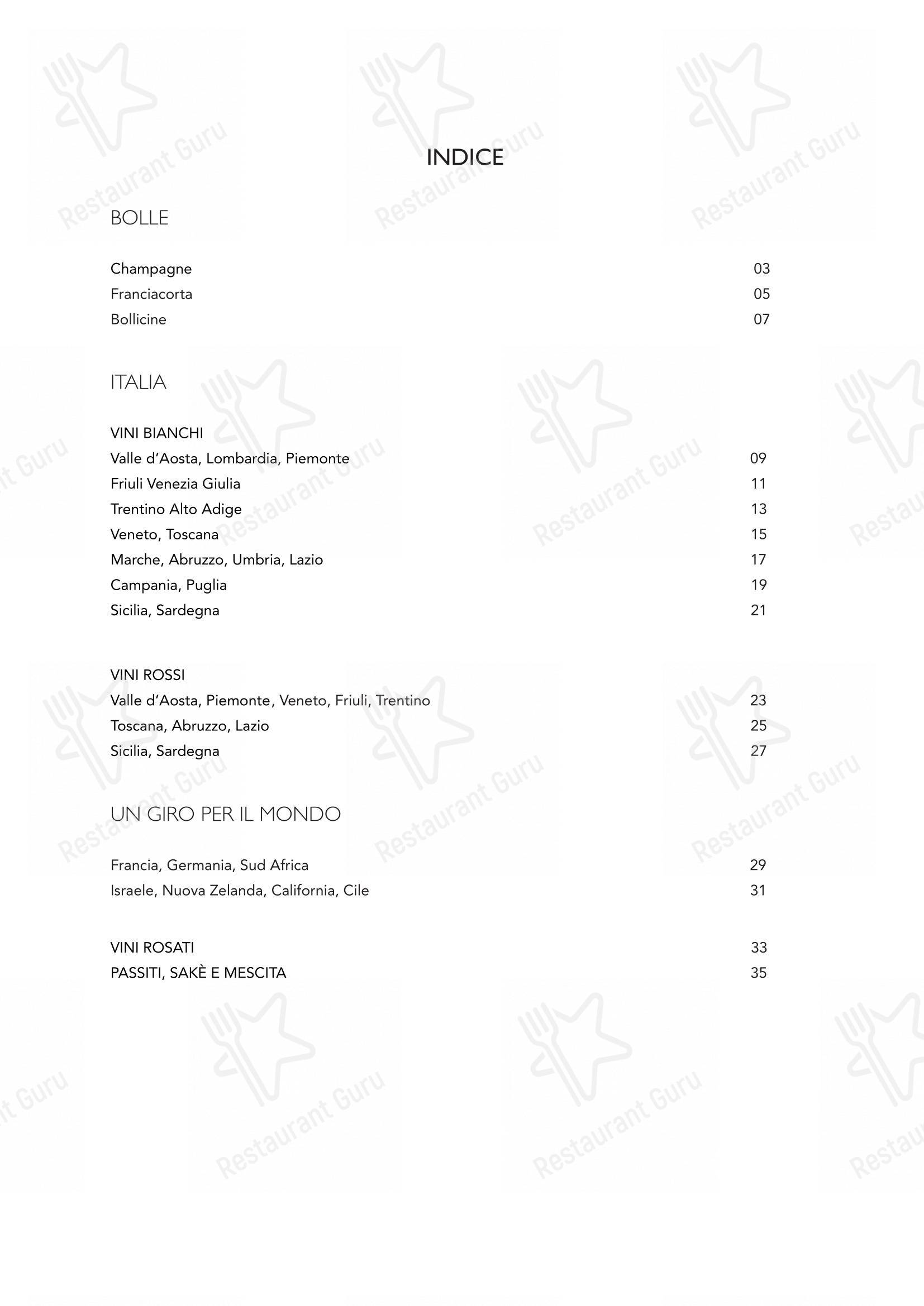 Menu bar per Nojo in Roma