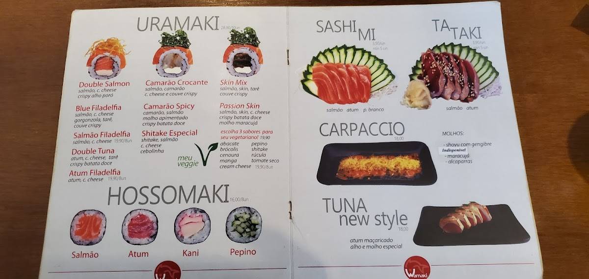 Nokka Japanese - Santa Mônica cardápio