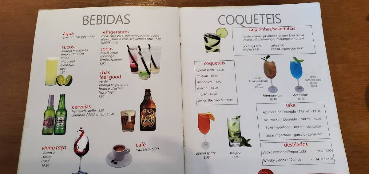 Nokka Japanese - Santa Mônica cardápio