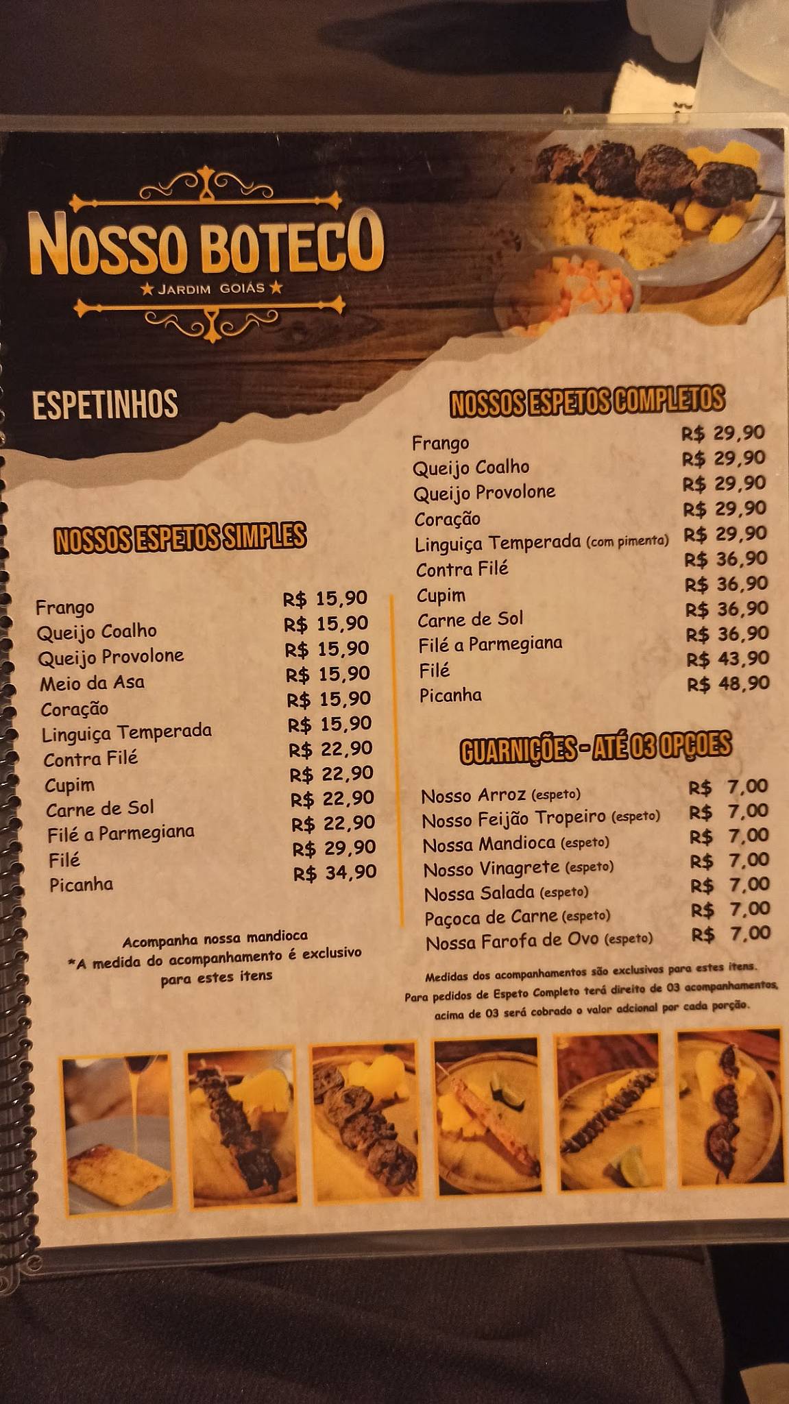 Nosso Boteco Jardim Goiás cardápio